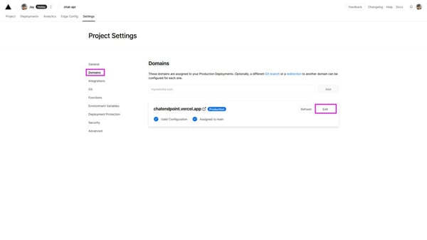 Customize your domain name