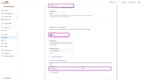 Create a project
