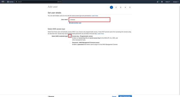 Create New User